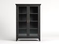 Vetrina - Legno-vetro - 108x41x196 cm - Nero - Stile moderno